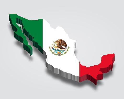 Mapa 3d de méxico con bandera | Premium Vector #Freepik #vector #mexico-pais #mapa-mexico #estado-mexico #mapa-tierra Mexican Art, Mario Bros, Premium Vector, Tattoo Designs, Flag, Map, Quick Saves, Design, Art