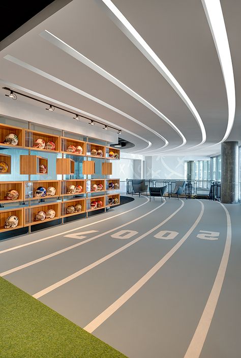 Sport Shop Design, Shaw Contract, Sports Office, Active Design, Gym Interior, Office Space Design, Dream Office, Gym Room, Fitness Design