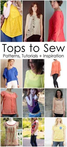 Must make all of these. Great list of sewing patterns and inspiration for women tops and shirts. Tops To Sew, Sew Patterns, Sewing Tops, Mode Tips, Inspiration For Women, Shirt Sewing Pattern, Top Sewing, Sew Ins, Trendy Sewing