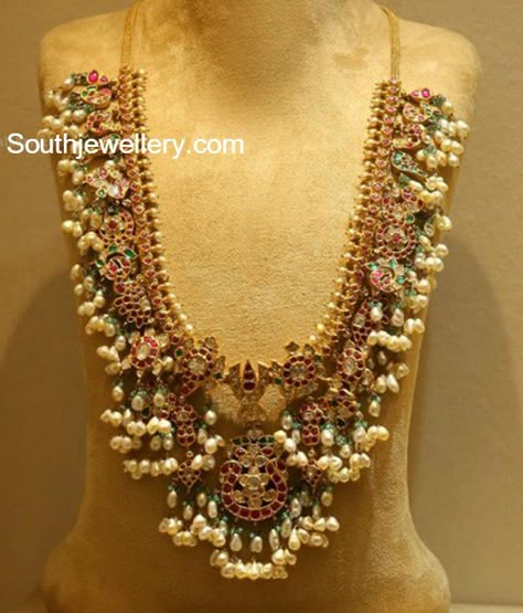 Guttapusalu Haram, Guttapusalu Necklace, Gutta Pusalu, Antique Gold Jewelry Indian, Jewellery Bridal, Jewellery Wedding, Gold Jewelry Simple Necklace, Gold Necklace Indian Bridal Jewelry, Beaded Necklace Designs