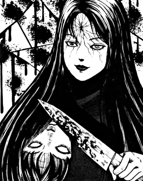 Junji Ito, Black And White, Hair, White, Black