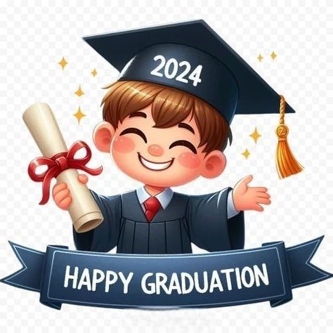 Graduation Stickers 2024, Class Of 2024 Stickers, Kindergarden Graduation, Graduation Logo, Graduation Topper, Happy Graduation Day, Happy Birthday Logo, Minnie Mouse Stickers, Funny Happy Birthday Images