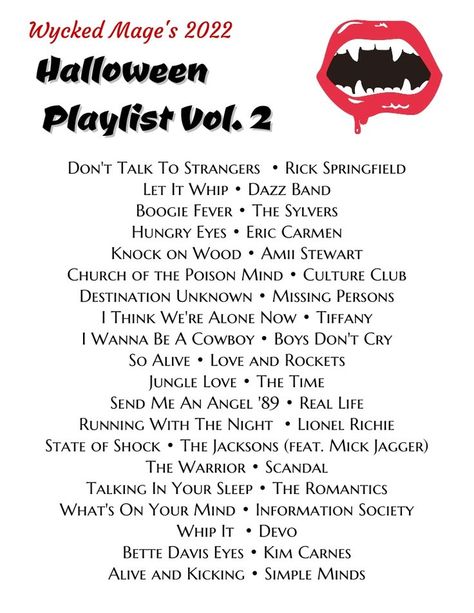 The Sylvers, Talking In Your Sleep, Halloween Playlist, Love And Rockets, Halloween Songs, Jungle Love, Rick Springfield, Halloween Music, The Playlist