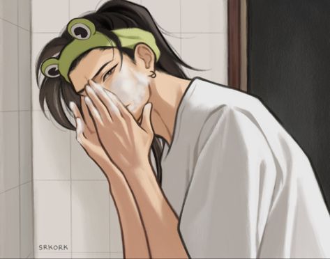 Froggy Headband, Chicas Punk Rock, Anime Guy Long Hair, Mask Drawing, Cool Art Drawings, Handsome Anime Guys, Hair Art, Handsome Anime, In The Middle