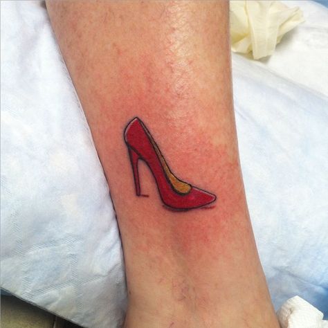 High Heel Tattoo, Decision Tattoo, High Heel Tattoos, Heel Tattoos, Characters From Movies, 67th Birthday, Shoe Tattoos, Tattoo Stencil, Red High Heels