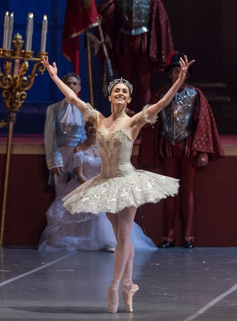 Beautiful Royal Ballet Principal Marianela Núñez in Teatro Colón's production of 'The Sleeping Beauty'- Photo by Máximo Parpagnoli Royal Ballet Sleeping Beauty, Marianella Nunez, Marianela Nunez, Sleeping Beauty Ballet, Ballet Dance Photography, Ballet Images, Ballet Pictures, Rudolf Nureyev, Ballet Beauty