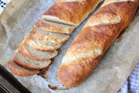 Overnight Bread Recipe, Challah Buns, French Baguette Recipe, Wheat Rolls, Baguette Recipe, Bread Dough Recipe, French Bread Recipe, Baguette Bread, Bbq Catering