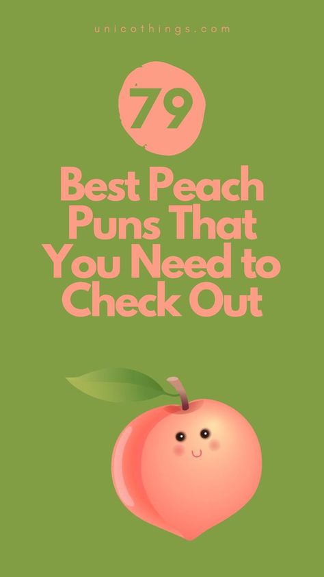 Get ready to embrace the sweetness with these funny and hilarious peach puns that will add a juicy twist to your day! Peach Puns, Witty Comebacks, Double Entendre, Cute Peach, Funny Puns, Brighten Your Day, Puns, Get Ready, Twist