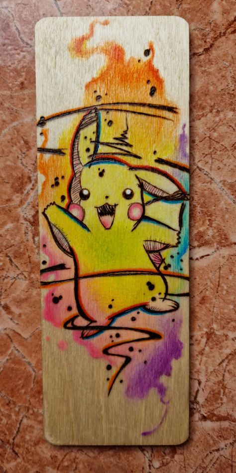 Pokemon Book Mark, Anime Bookmarks Drawings, Pyrography Anime, Anime Book Mark Ideas, Cute Anime Bookmarks, Marque Page Pokemon, Bookmarks Handmade Anime, Pokémon Bookmark, Anime Bookmarks Diy