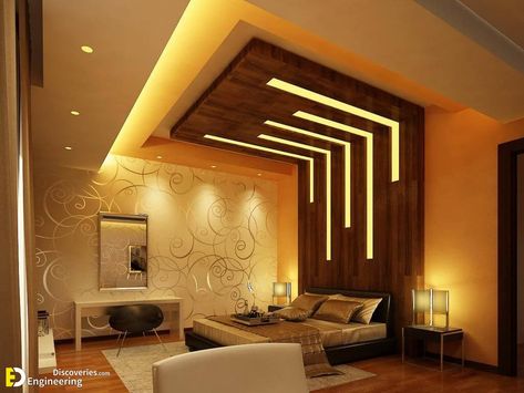 35 Amazing Bedroom Ideas You Haven't Seen A Million Times Before - Engineering Discoveries Bedroom Pop Design, False Ceiling Bedroom, Pvc Ceiling Design, Fan Image, Interior Ceiling Design, Exhaust Fans, Pop False Ceiling Design, House Ceiling Design, Ceiling Design Living Room