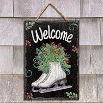 Hanging Welcome Sign, Wood Door Hangers, Farmhouse Home Decor, Wreath Wall, Wall Door, Farmhouse Homes, Dining Room Kitchen, Door Wall, Door Hanging