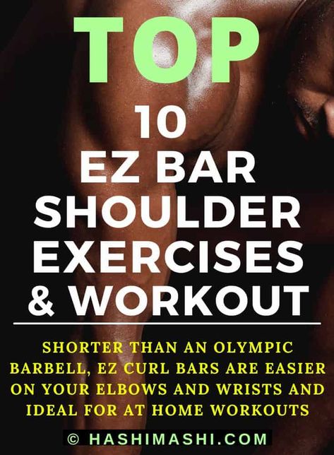 EZ Bar Shoulder Exercises - Shorter than an Olympic barbell, EZ Curl Bars are easier on your wrists and elbows, and ideal for at home workouts.

ez bar shoulder exercises | shoulder workout with ez bar | shoulder workouts with ez bar | ez curl bar shoulder exercises | shoulder workouts with ez curl bar | shoulder exercises ez bar Barr Exercises At Home, T Bar Exercises Gym, Ez Bar Workout, Workout With Bar, Weighted Bar Exercises, Build Muscle At Home, Shoulder Workouts, Ideal Body Weight, Muscular Endurance