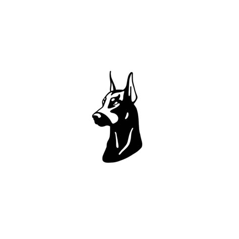 Doberman Outline Tattoo, Doberman Stencil, Doberman Outline, Dog Outline Tattoo, Doberman Tattoo, Doberman Shepherd, Tattoos Cute, Bookish Tattoos, Tattoo Dog