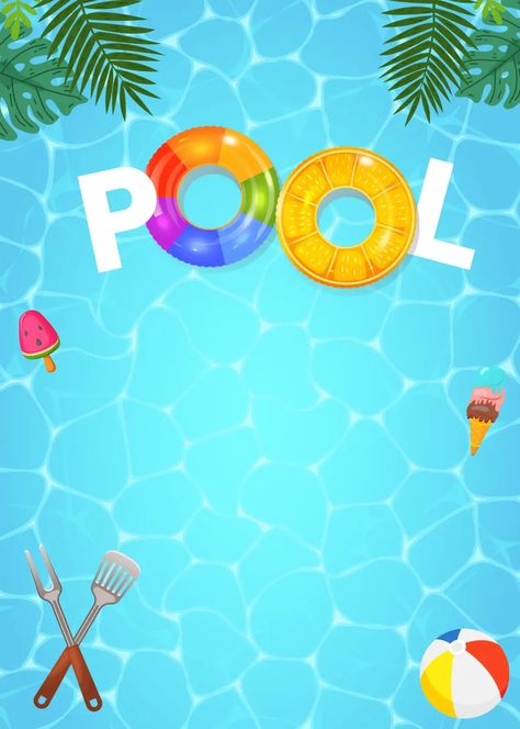 Cookout pool party invitation | PosterMyWall Free Pool Party Invitations Templates, Pool Party Background, Pool Party Images, Pool Party Template, Swim Party Invitations, Pool Parties Flyer, Pool Party Invitation Template, Pool Party Birthday Invitations, Pool Activities