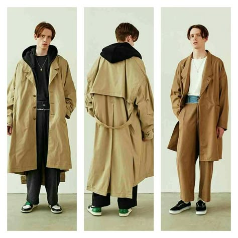 Long Trench Coat Men, Long Trench Coat Outfit Men, Trench Coat Streetwear, Oversized Trench Coat Outfit, Streetwear Trench Coat, Man In Trench Coat, Oversized Trench Coat Outfits, Maxi Coat Outfit, Long Trench Coat Outfit