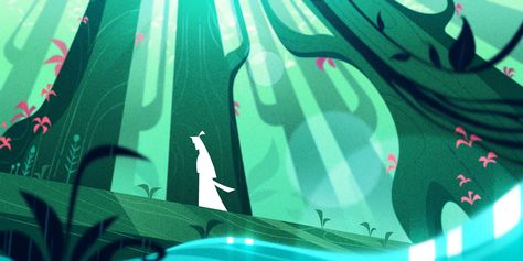 ArtStation - Samurai Jack, Sam Elkana Samurai Jack Background Art, 2d Animation Styles, Samurai Jack Wallpapers, Samurai Jack Background, Scott Wills, Game Background Art, Bg Design, Color Script, Samurai Jack