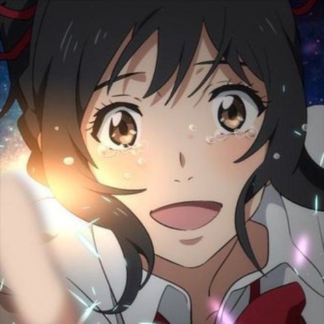 Your name ; Kimi no na wa ; Mitsuha ; Taki . Matching icons ; Metadinha ; Couple ; Anime ; Aesthetic Anime Character, Your Name, Anime