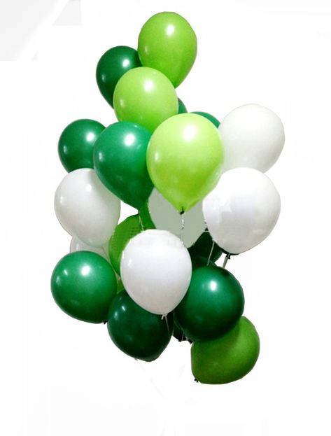 AmazonSmile: AnnoDeel 50 Pcs 12inch Green and White Balloons,3 Color White Light Green Balloons and Dark Green Balloons for Birthday Wedding Party Spring Decorations: Health & Personal Care Green Wedding Decorations, Birthday Party Decorations For Adults, Balloon Ceiling, Green Balloons, Green Balloon, Birthday Party Balloon, Jungle Party, Party Scene, Safari Party