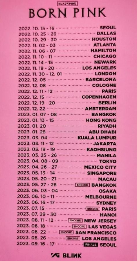 Blackpink Ticket, Blackpink Born Pink, Born Pink World Tour, Born Pink, Riyadh, Kuala Lumpur, Abu Dhabi, World Tour, Special Gift