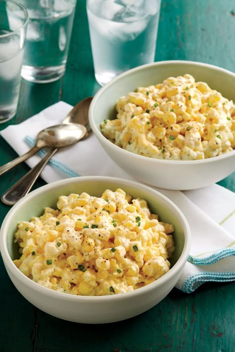 Southern Salad, Church Potluck Recipes, Barbecue Sides, Fresh Corn Salad, Southern Living Recipes, Cream Corn, Ham Salad, Cheesy Casserole, Cold Salad