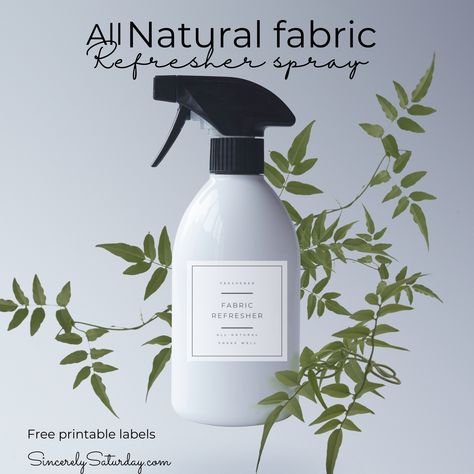 Freshen Up Naturally: DIY Non-Toxic Febreze DUPE Spray for a Healthier lifestyle! Febreeze Diy Fabric Refresher, Natural Fabric Refresher, Conduit Curtain Rod, Lemon Essential Oil Recipes, Fabric Refresher Spray, Diy Febreze, Cheap Ingredients, Coconut Essential Oil, Fabric Refresher