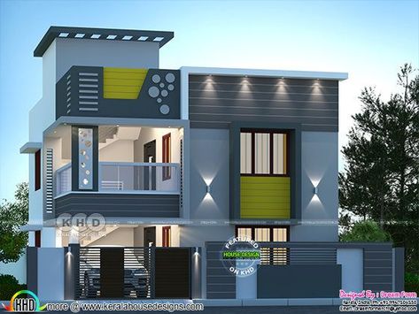 Kerala Home Design, Kerala Home, 2 Storey House Design, House Outer Design, Small House Front Design, House Balcony Design, Contemporary House Exterior, Small House Design Exterior, Architecture Magazine