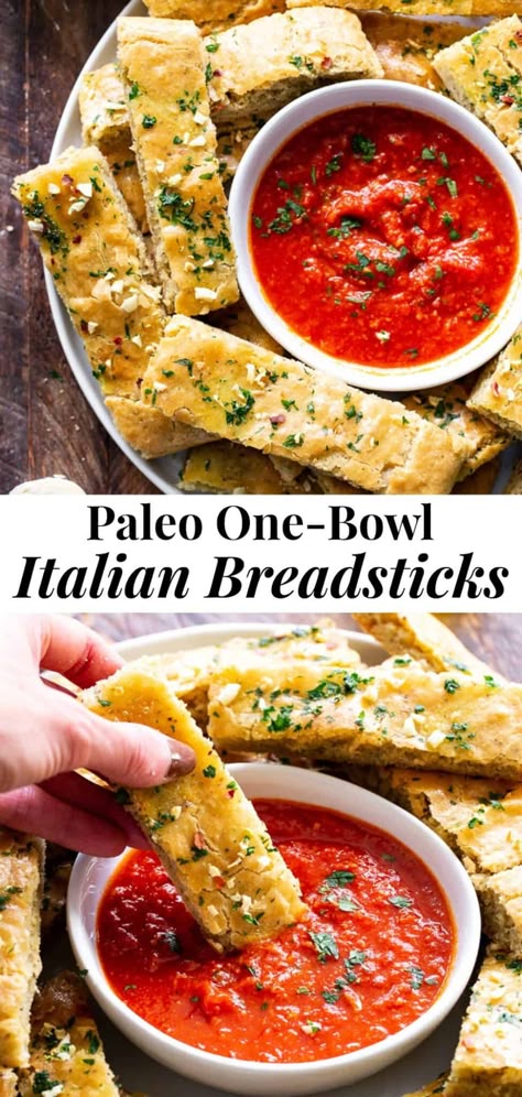 Italian Breadsticks, Paleo Sandwich, Paleo Appetizers, Grain Free Bread, Paleo Sides, Pain Sans Gluten, Italian Herbs, Paleo Bread, Paleo Baking