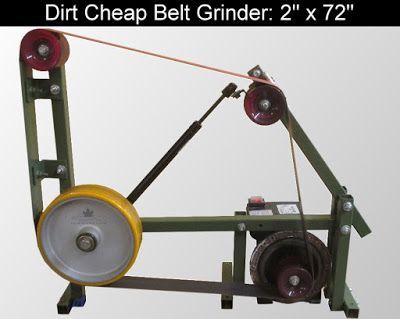 DIY Knifemaker's Info Center: Dirt Cheap 2 x 72 Belt Grinder Build 2x72 Belt Grinder Plans, Diy Belt Sander, Belt Grinder Plans, Knife Grinder, Amazing Tools, Knife Making Tools, Diy Belts, 1001 Pallets, Welding Tips