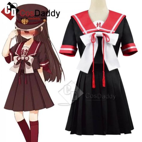 CosDaddy Toilet-Bound Hanako-kun Yugi Tsukasa JK Uniform Outfit Cosplay Costume Necktie Skirt, Uniform Skirt, Suit Cosplay, Toilet Bound Hanako Kun, Stocking Tops, Rock Outfit, Anime Inspired Outfits, Toilet Bound, Anime Costumes