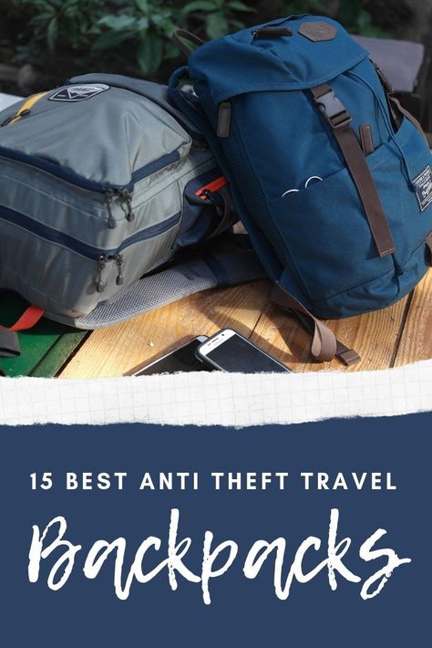 15 Best Anti Theft Backpacks – Which one is the best theft proof backpack? Need a good anti theft backpack?  Anti theft back packs have been around for awhile and for good reason!  It is a great deterrent against a thief if you have a theft proof back pack that they cannot get into. Theft Proof Backpack, Packing Advice, Best Camera Backpack, Backpacks For Travel, Roller Backpacks, Backpack For Travel, Travelling Tips, Best Travel Bags, Travel Backpacks