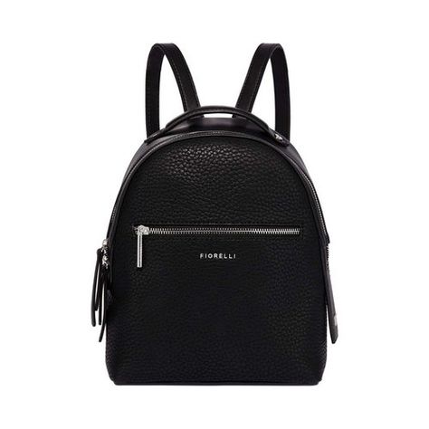 Women's Fiorelli Anouk Small Backpack - Black Backpacks Small Backpack Black, Water Resistant Backpack, Faux Leather Backpack, Ermanno Scervino, Outfit Look, Small Backpack, Day Bag, Cute Bags, Mini Backpack