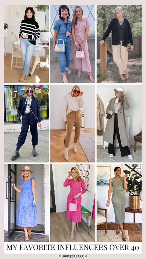 My Favorite Influencers Over 40 - Merrick's Art Karla Reed, Merricks Art, Pullover Half Zip, Look Put Together, Wear Crop Top, Levi’s 501, Outfit Combinations, Knit Tees, Style Tips