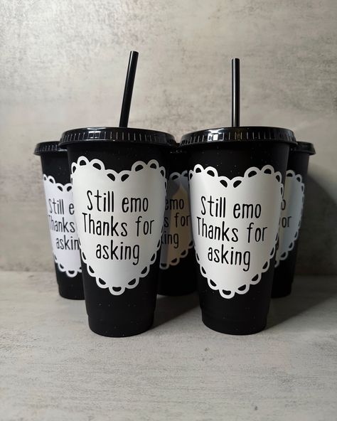 I’ve been asked for these to come back a few times now and I’m sorry it took a while 🫶🏻 Only 9 available so be quick ✨🖤 Still emo thanks for asking #artist #emo #alternative #alternativefashion Emo Night Party, Emo Theme Party, Emo Food, Emo Birthday Party, Grunge Birthday, Emo Birthday, Twilight Birthday, Emo Party, 90s Emo