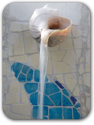 Seashell water spout for outdoor shower. Wow!love this! @TheDailyBasics ♥♥♥ Water Spout, Dream Beach Houses, Beach House Interior, Dream Beach, Beach Bathrooms, Decor Minimalist, Outdoor Shower, Beach Cottages, Beach House Decor