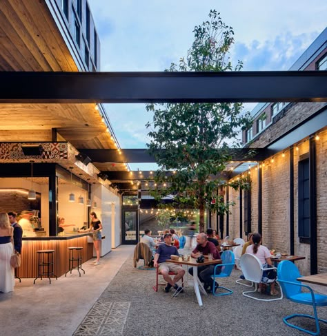 Patio Bars, Open Air Restaurant, Austin Hotels, Visit Austin, Outdoor Bars, Food Park, Strip Mall, Backyard Bar, Outdoor Restaurant