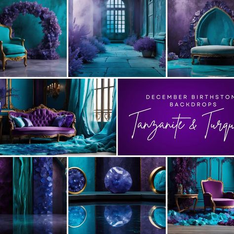 #peacefulportraits #spiritualmotivations #decemberbirthday #decemberbirthstone #photography #photos #backdrops #backgrounds #art #abstractart #walldecor #partydecor #birthdaydecor #photobackdrops #photographybackdrops #professionalphotographer #professionalphotography #Etsy #Etsyshop #Etsyfinds Teal Purple And Gold Birthday Party, Blue Birthday Themes, Purple Turquoise Wedding, Purple Party Decorations, Turquoise Party, Orange Party, Purple Birthday, Gold Birthday Party, Turquoise Wedding