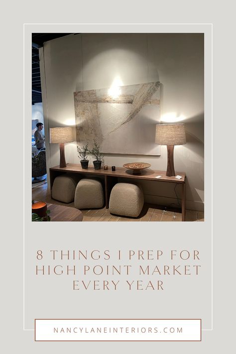 8 Things I Prep for High Point Market Every Year plus some quick tips for both new and seasoned HPMKT travelers including what to wear during HPMKT! High Point Market Outfits, High Point Furniture Market, High Point Nc, High Point Market, Furniture Market, High Point, Furniture Shop, What To Wear, Marketing