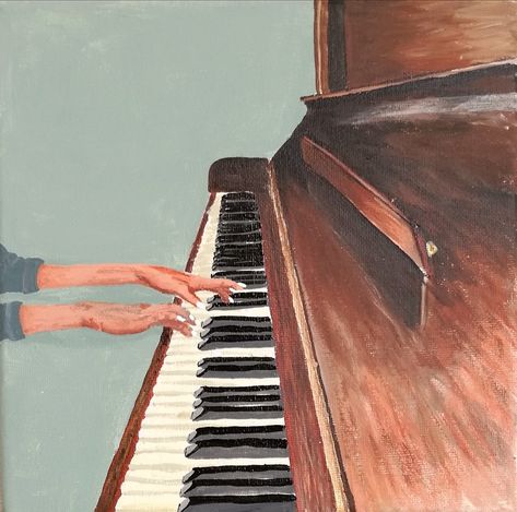 Choir Painting Ideas, Choir Painting, Piano Painting Ideas, Painting Piano, Piano Painting, Cute Paintings, Canvas Art Painting, Choir, Painting Ideas