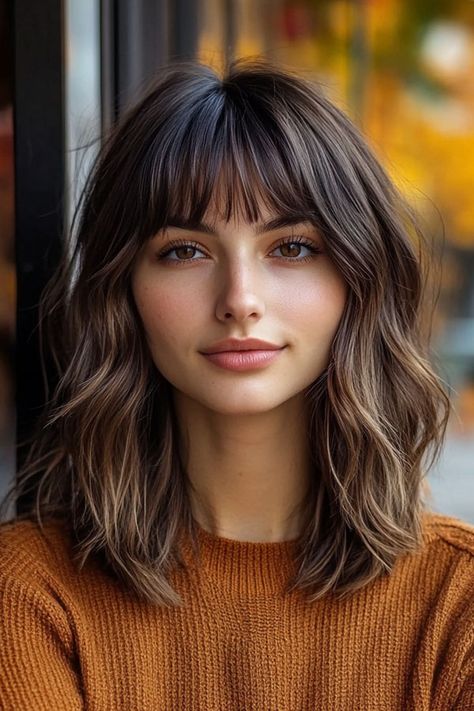 Tousled Wavy Bob with Curtain Fringe, trendy long bob with fringe, long bob hairstyle with bangs Long Bob Bangs Round Face, Hair Short Curtain Bangs, Curtain Bangs Short Hair Straight, Trendy Blonde Hair Short, Long Bob With Bangs Round Face, Long Bob Hairstyles With Bangs, Long Bob Bangs, Bob Hairstyles With Fringe, Short Curtain Bangs