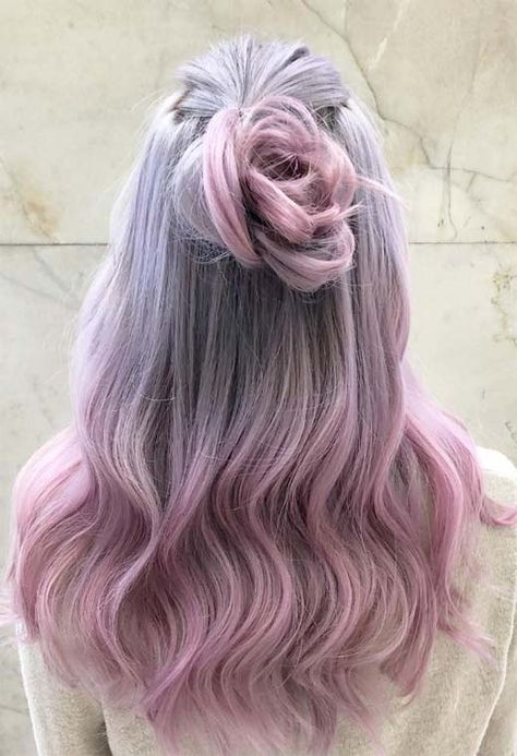 55 Dreamy Lilac Hair Color Ideas: Lilac Hair Dye Tips - Glowsly Lilac Hair Dye, Hair Color 2017, Lilac Hair Color, Best Ombre Hair, Dyed Tips, Hair Dye Tips, Brown Ombre Hair, Cute Hair Colors, Ombre Hair Blonde