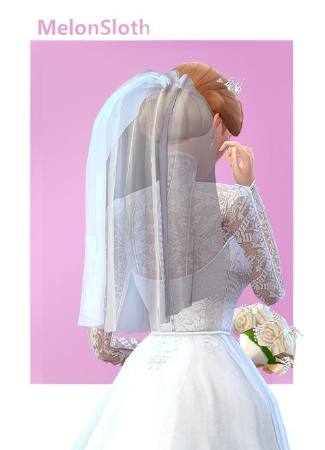 Guess who finally got these veils to work? Me! I am so sorry for the wait, but It took way more effort than I thought it would... But hey, better sooner than later! These three veils are edits of the... Sims 4 Wedding Vail Cc, Sims 4 Cc Maxis Match Wedding Veil, Sims 4 Wedding Veil Maxis Match, Veil Sims 4 Cc, Sims 4 Cc Wedding Veil, Sims 4 Veil Cc, Sims Gallery, Sims Wedding, Sims4 Clothing