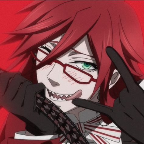 Grell Sutcliff, Google Search, Red, Anime, Hair, Black