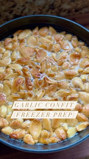 Uses For Garlic Confit, Chef Resha, Freezing Garlic, Confit Recipes, Garlic Confit, Garlic Puree, Slow Roast, How To Store, Delicious Treats