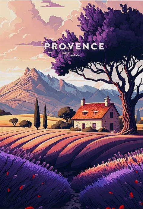 Illustration Art Poster, Retro Location Posters, Vector Travel Poster, Vintage Destination Posters, France Poster Vintage, France Travel Poster, New Nature Wallpaper, Wanderlust Decor, Vintage Poster Design