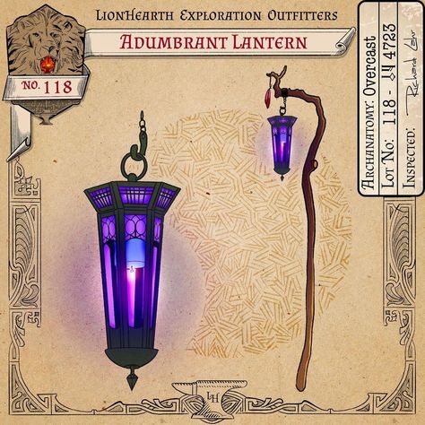 Adumbrant Lantern Wondrous Item, Uncommon . . . #dungeonsanddragons #dnd #dndart #dnd5e #5e #fantasyart #wotc #wizardsofthecoast #wizard… | Instagram Fantasy Lantern, Wizard Staff, Rpg Items, Dnd Magic Items, Wizard Magic, Fantasy Map Making, Dnd Magic, Dnd 5e Homebrew, Magic Lantern