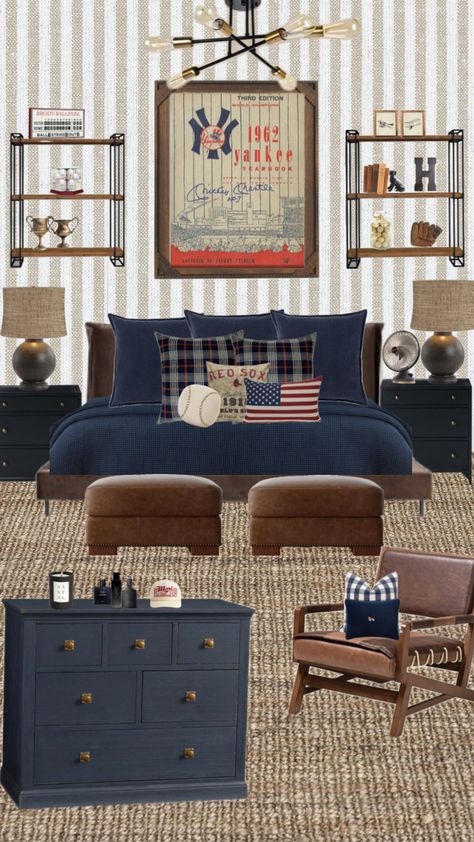 Ralph Lauren Kids Room, Ralph Lauren Boys Room, Vintage Kids Room, Toddler Boy Room Decor, Boys Room Design, Boys Bedroom Makeover, Big Boy Bedrooms, Boy Bedroom Design, Toddler Boys Room