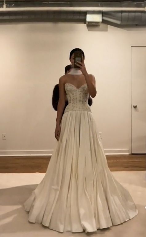 Drop Waist A Line Wedding Dress, Lace Drop Waist Wedding Dress, Drop Waist Wedding Dress With Sleeves, Low Drop Waist Wedding Dress, Drop Waist Long Sleeve Wedding Dress, Drop Waist Lace Wedding Dress, Drop Waist Satin Wedding Dress, Wedding Dress Dropped Waist, One Of A Kind Wedding Dress