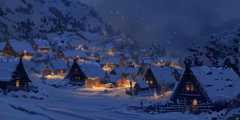 #DarkSnowyVikingVillage #StudioGhibliStyleArt #2:1AspectRatio #TheCandie Snowy Viking Village, Snowy Village Fantasy Art, Village At Night, Studio Ghibli Style, Snowy Village, Viking Village, Inspirational Digital Art, Laptop Wallpapers, Studio Ghibli Art