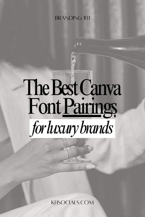 The Best (Free) Canva Font Combinations for Luxury Brands | Typography & Font | Branding free fonts handwriting, canva font combinations, writing fonts, #aestheticfonts, #fontcombinations, #handwritingfonts, #fontpairing, #freefont Luxury Canva Fonts, Elegant Font Pairings, Fonts Drawing, Kid Fonts Free, Elegant Fonts Free, Canva Font Combinations, Font Branding, Modern Fonts Free, Timeless Font