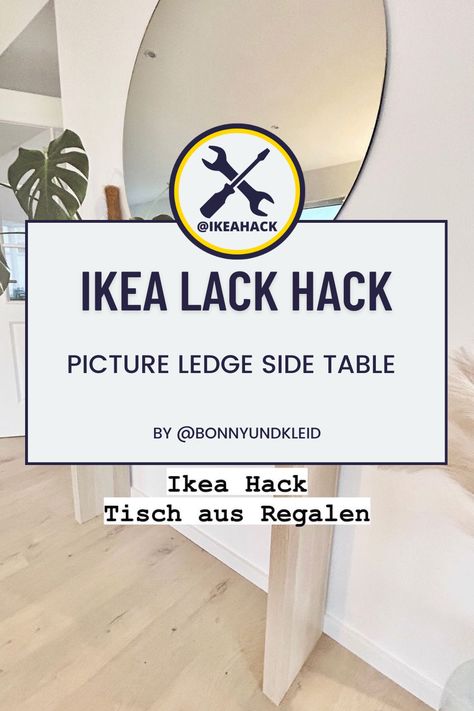 Mosslanda Ikea Hack, Mosslanda Ikea, Ikea Lack Hack, Ikea Mosslanda, Mosslanda Picture Ledge, Diy Side Table, Ikea Lack, Picture Ledge, Traditional Furniture